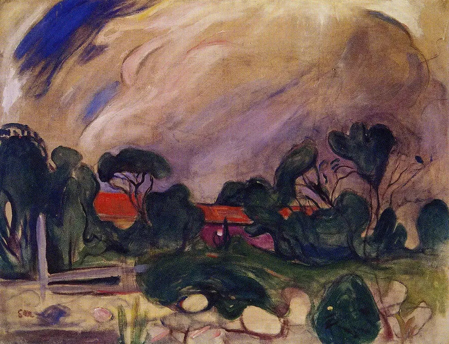 Paisaje de tormenta - Edvard Munch