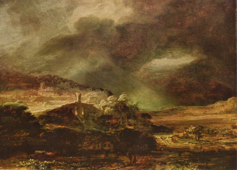 Paisaje de tormenta - Rembrandt