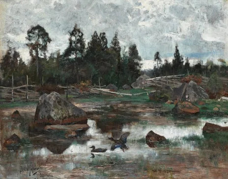 Paisaje de las tierras altas - Bruno Liljefors