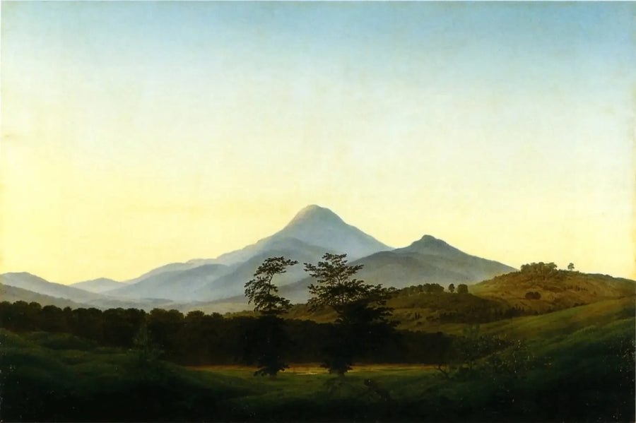 Paisaje de Bohemia - Caspar David Friedrich