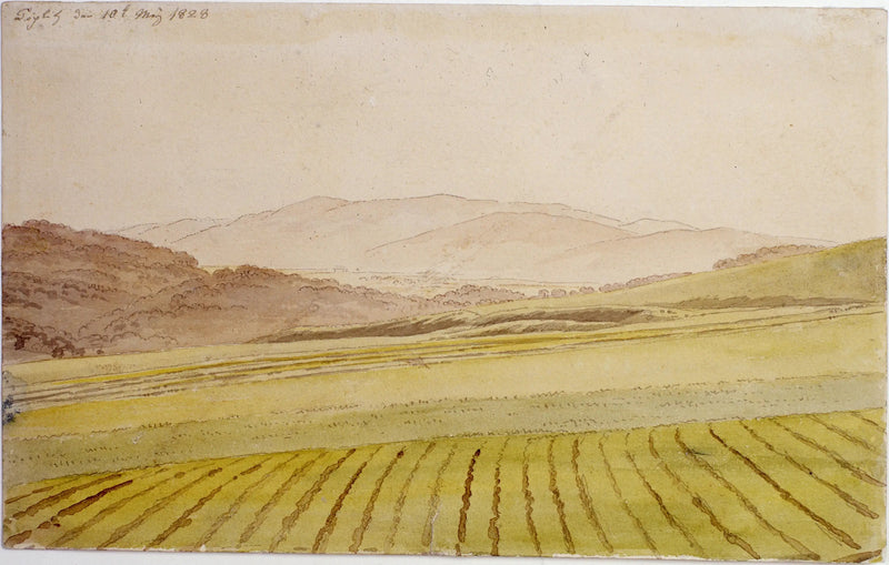 Paisaje de Bohemia - Caspar David Friedrich
