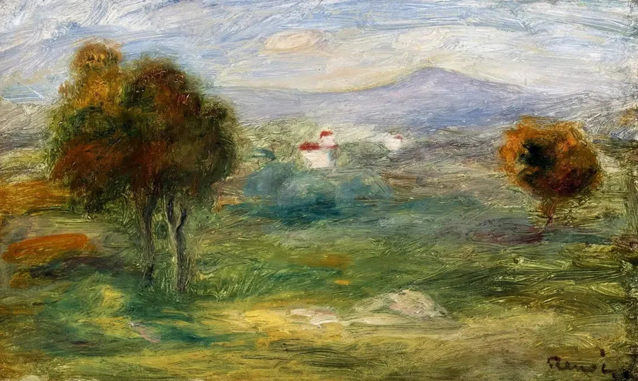 Paisaje de Cros-de-Cagnes. - Pierre-Auguste Renoir