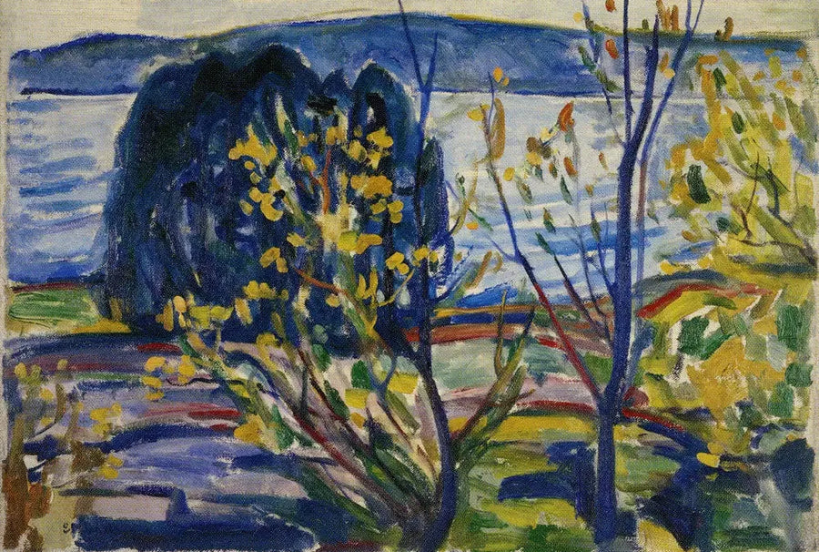 Paisaje de fiordo - Edvard Munch