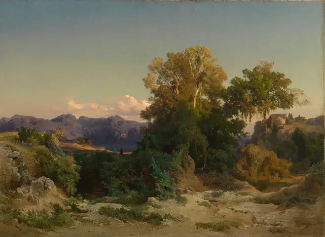 Paisaje de la campiña romana - Arnold Böcklin