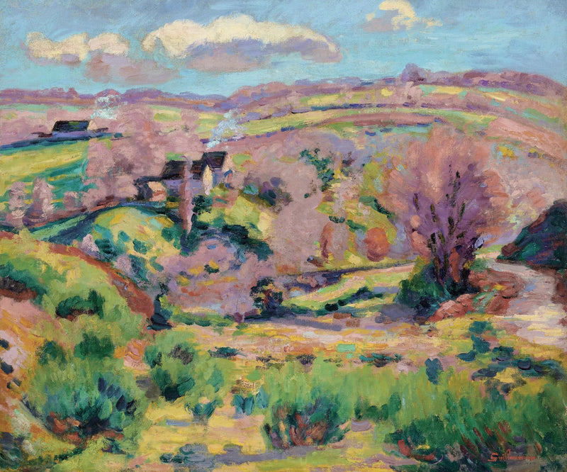 Paisaje de la Creuse, en primavera - Armand Guillaumin