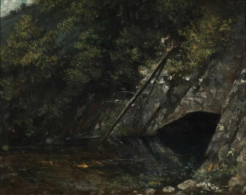 Paisaje de La Fuente Azul - Gustave Courbet