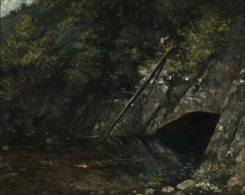 Paisaje de La Fuente Azul - Gustave Courbet