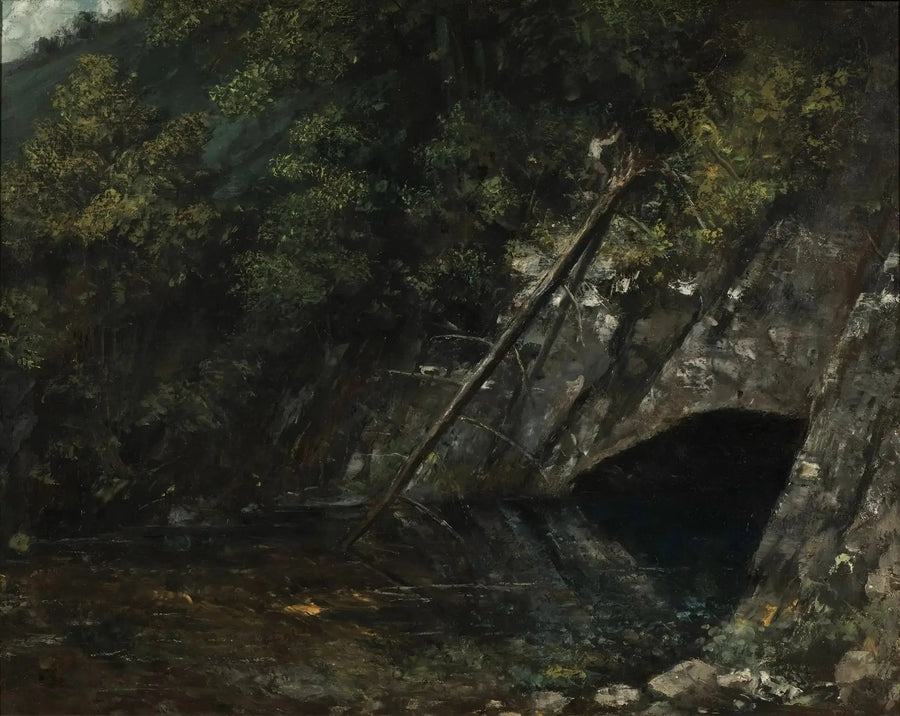 Paisaje de La Fuente Azul - Gustave Courbet