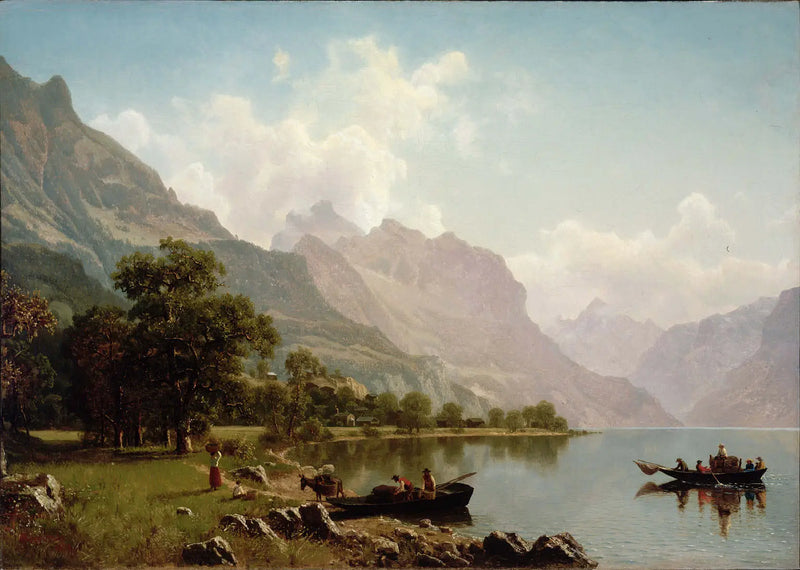 Paisaje de montaña suizo - Albert Bierstadt