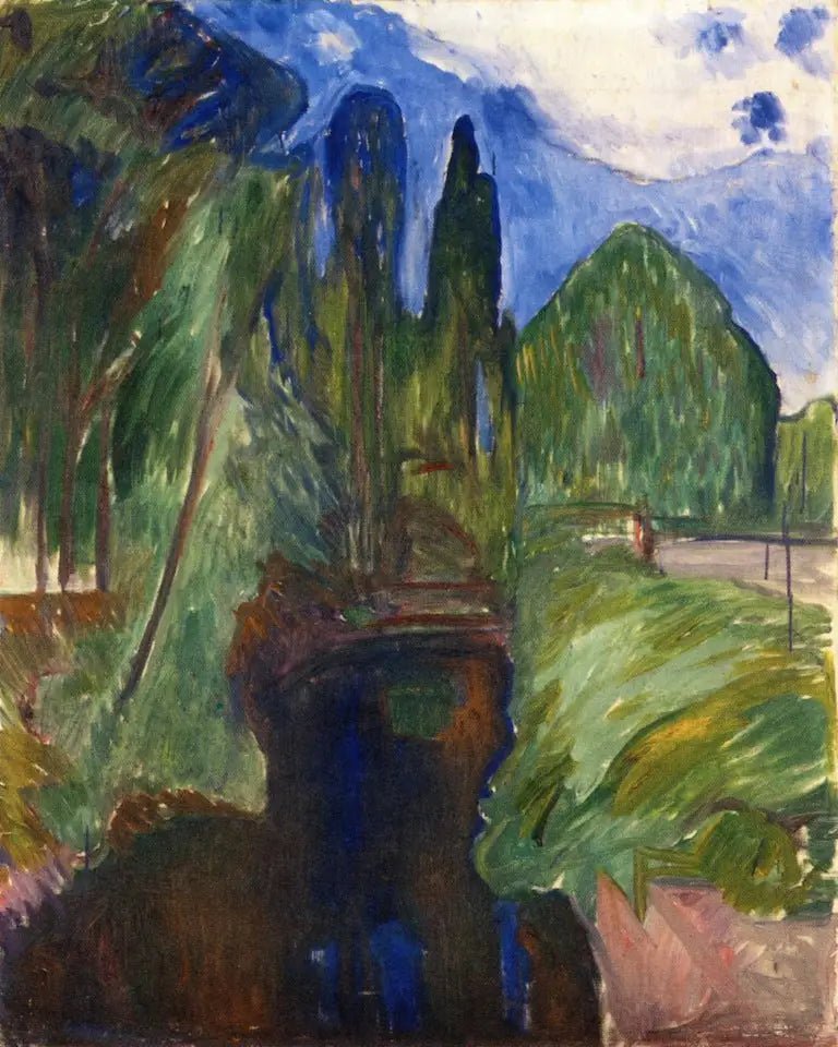 Paisaje de parque - Edvard Munch
