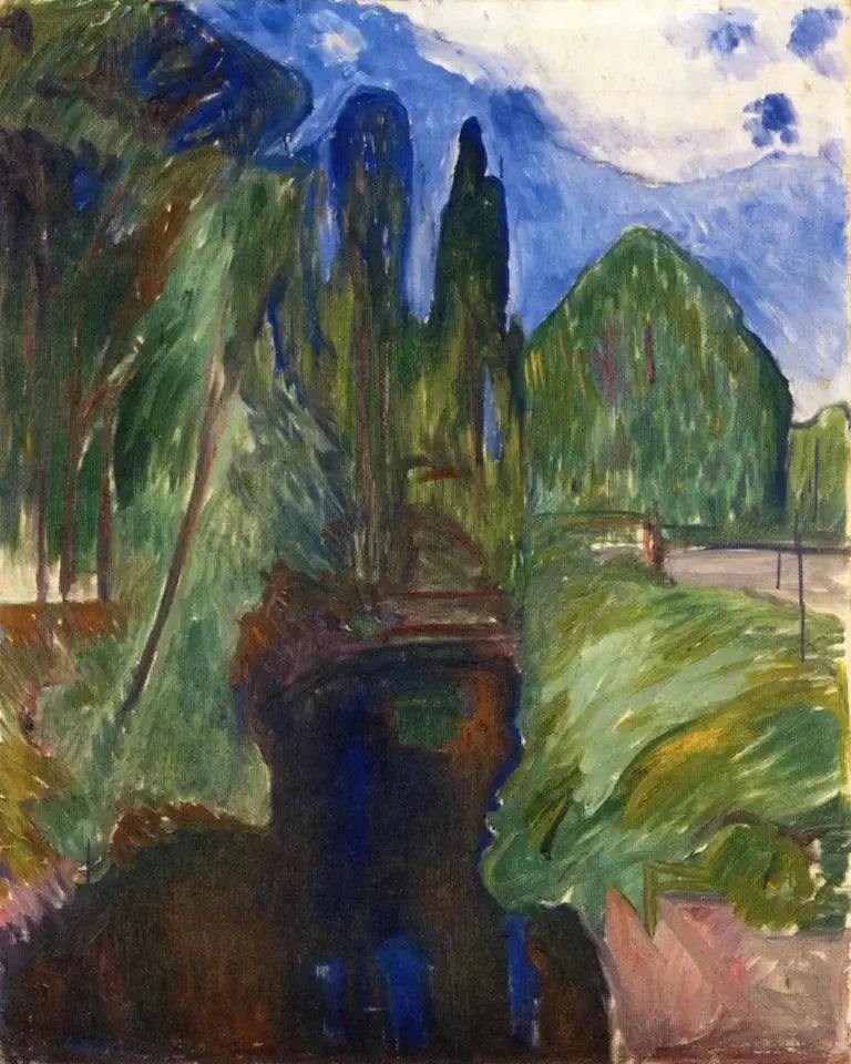 Paisaje de parque - Edvard Munch
