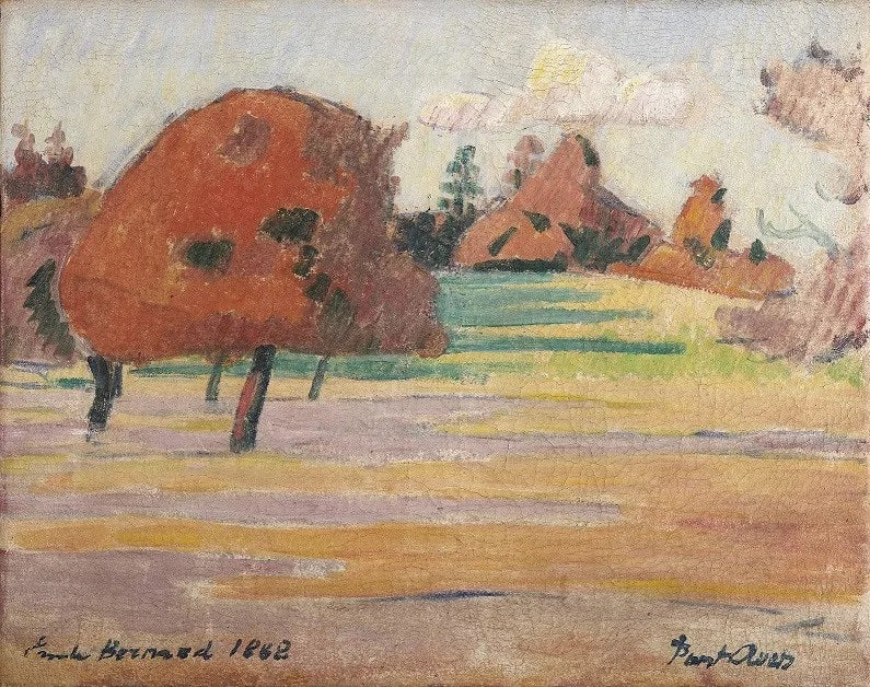 Paisaje de Pont-Aven - Émile Bernard