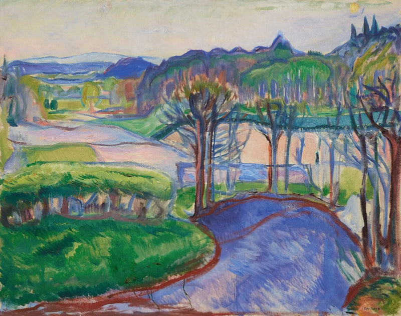 Paisaje de primavera - Edvard Munch