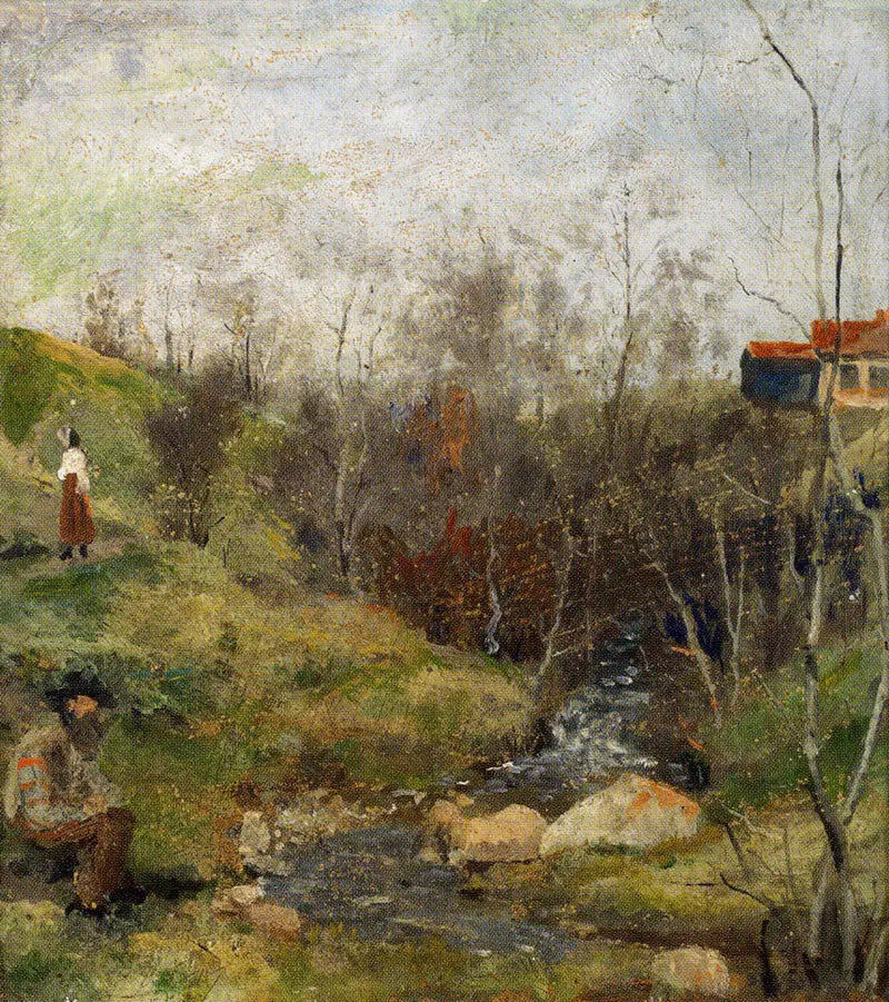 Paisaje de primavera - Edvard Munch