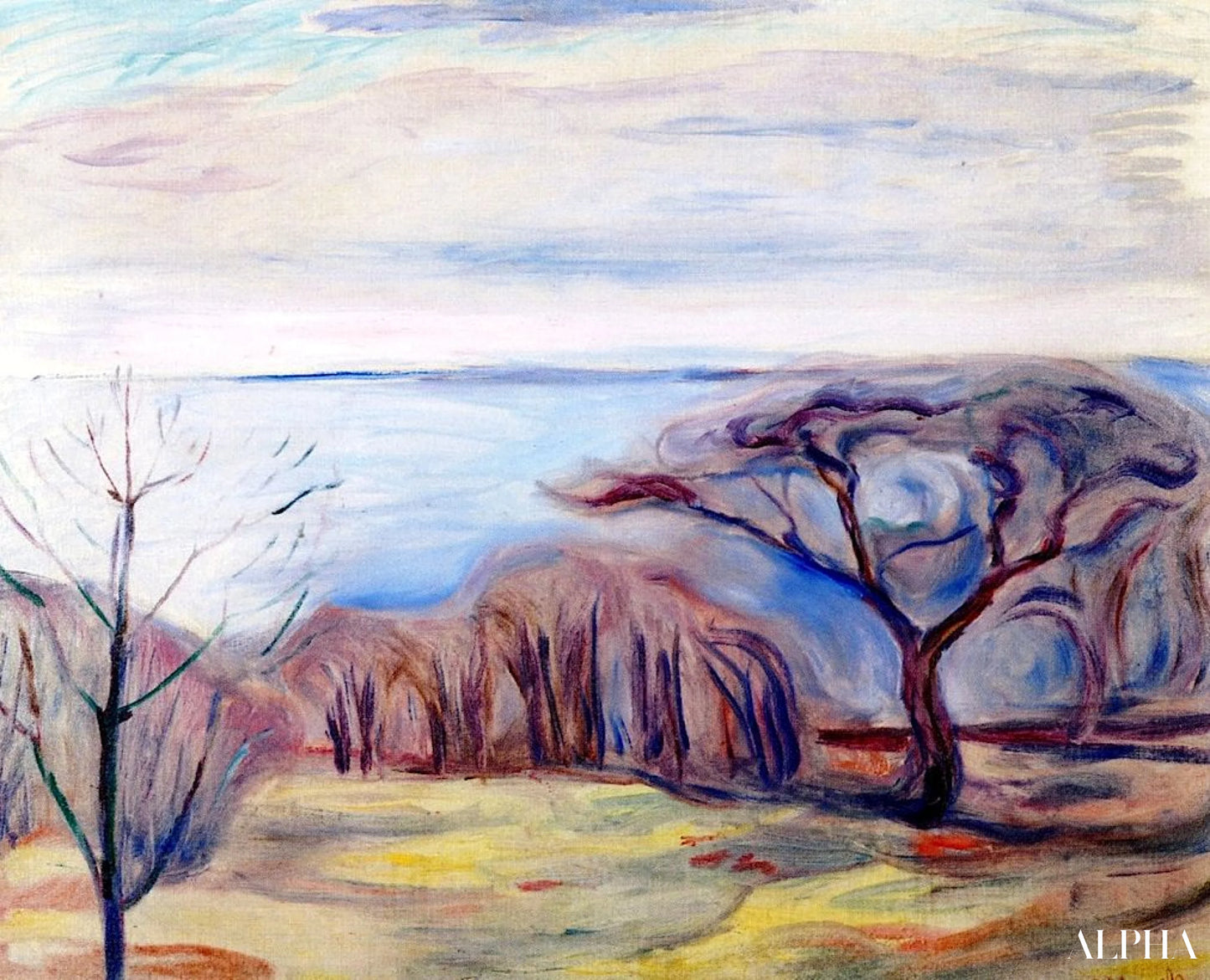 Paysage de printemps - Edvard Munch - Reproductions de tableaux et peintures haut de gamme
