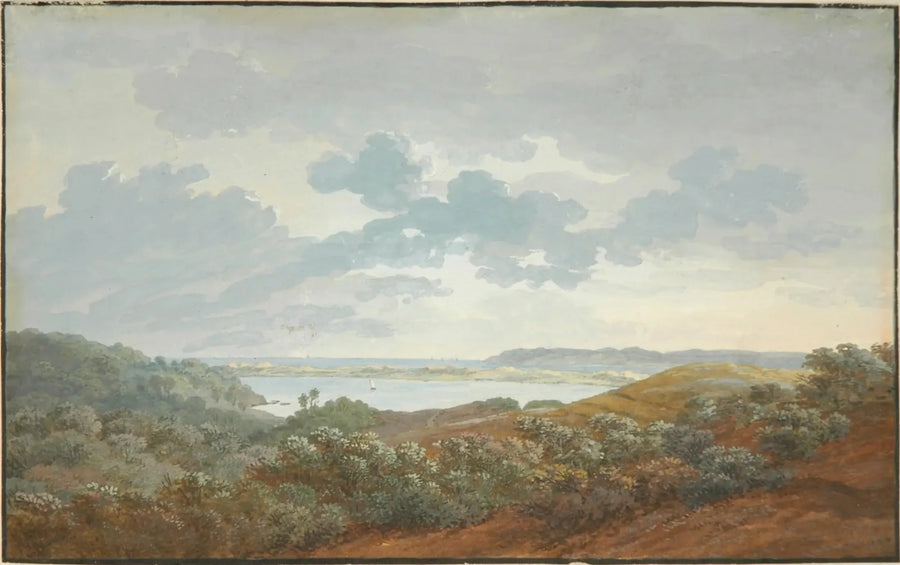Paisaje de Rügen con bahía - Caspar David Friedrich