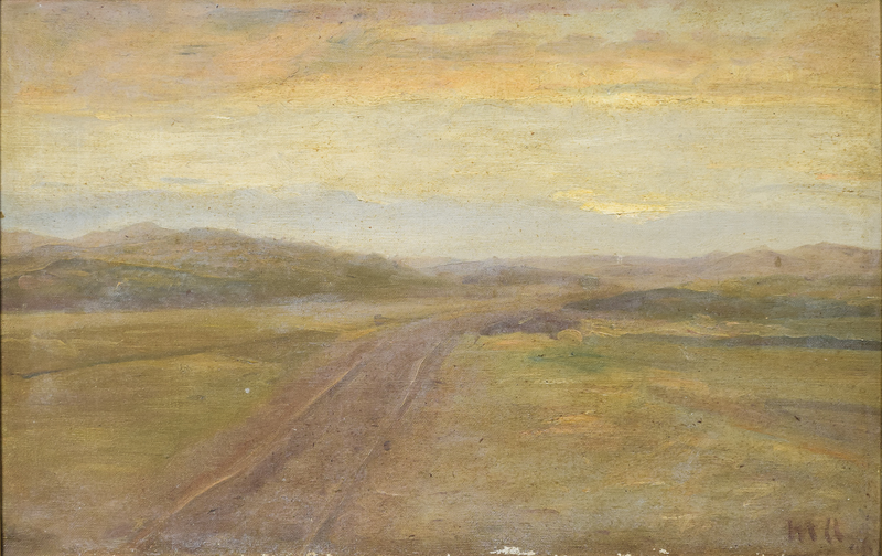 Paisaje detrás de las dunas. -Michael Peter Ancher