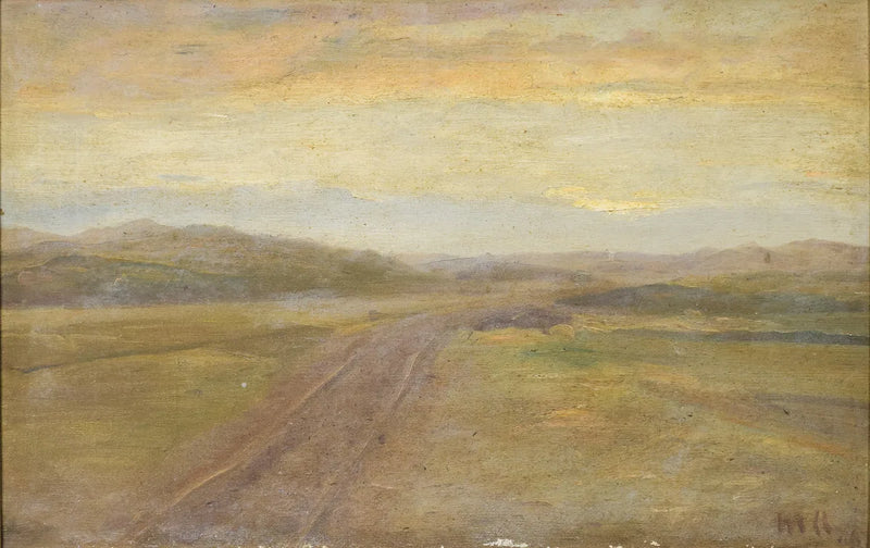 Paisaje detrás de las dunas. -Michael Peter Ancher