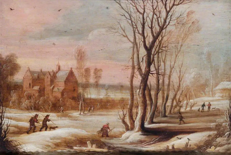Paisaje de invierno - David Teniers el Joven