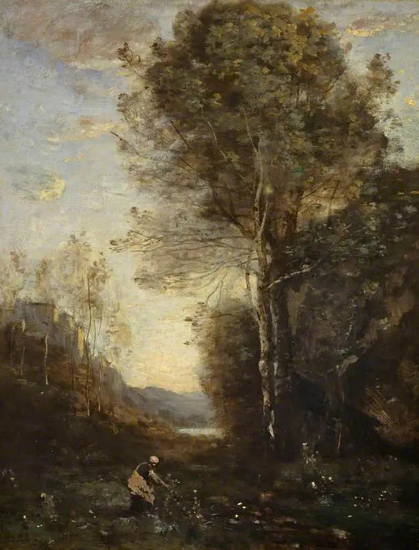 Paisaje de la tarde - Jean-Baptiste Camille Corot