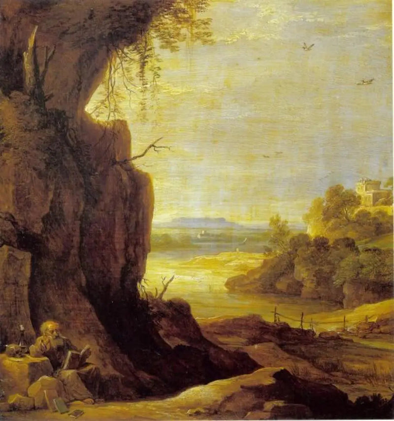 Paisaje del Sur con San Antonio Ermitaño - David Teniers el Joven