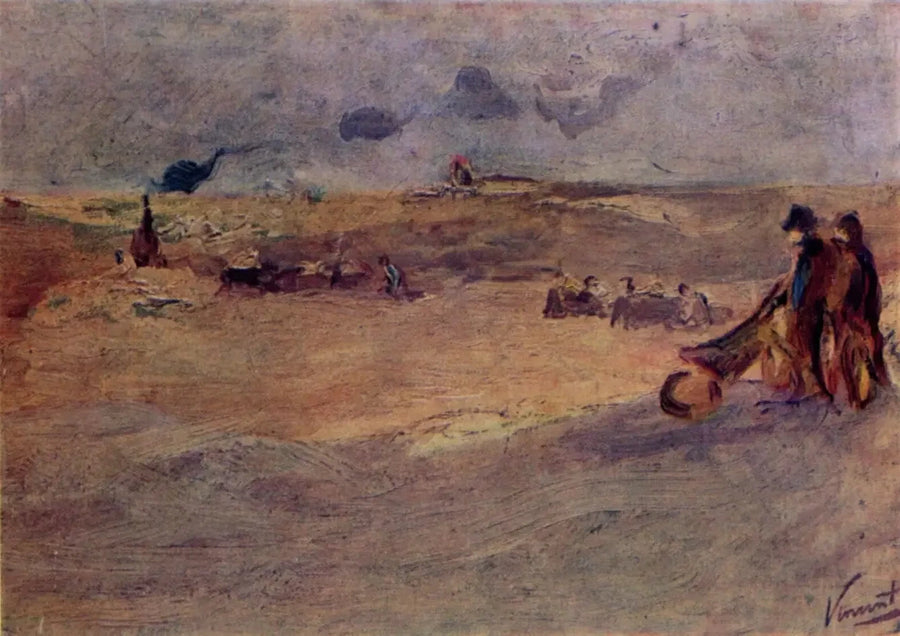 Paisaje con dunas y personajes - Vincent van Gogh