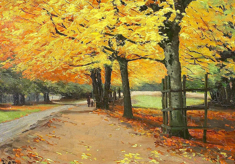 Paisaje en otoño. - H. A. Brendekilde