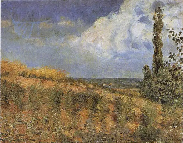 Paisaje, alrededores de Pontoise - Camille Pissarro