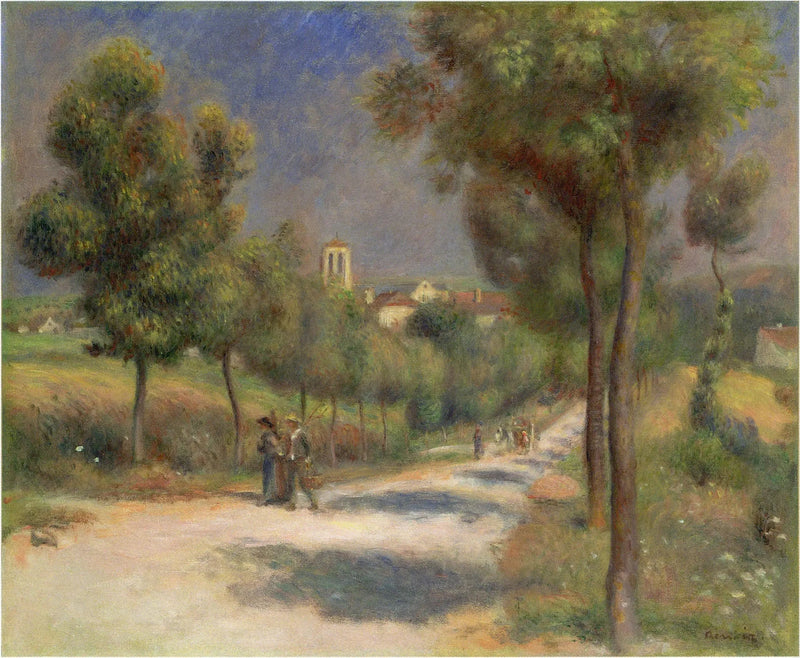 Paisaje de Essoyes, temprano por la mañana - Pierre-Auguste Renoir