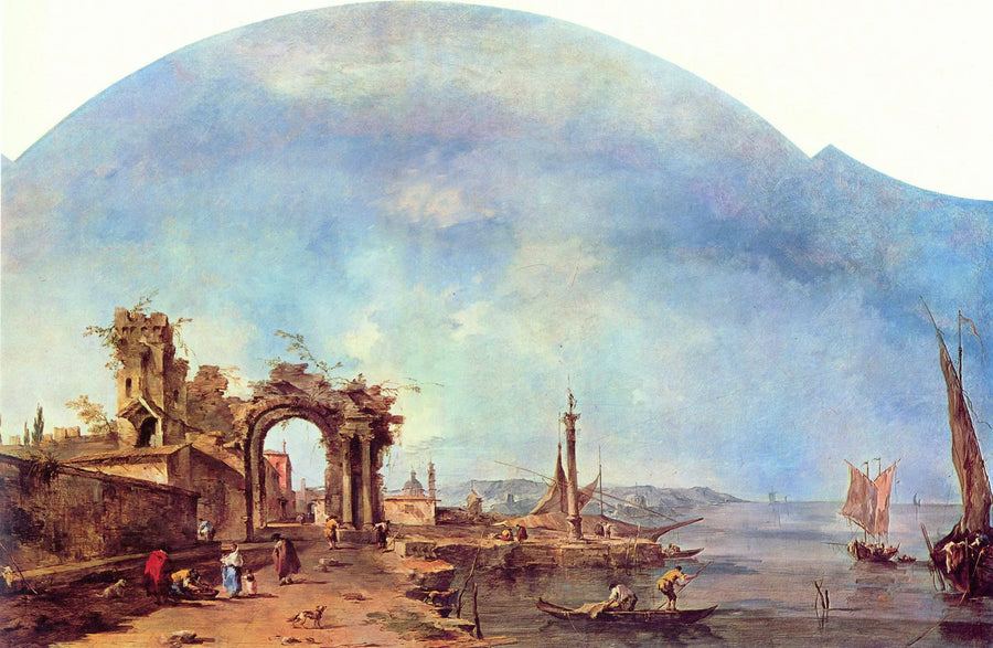 Paisaje fantástico - Francesco Guardi