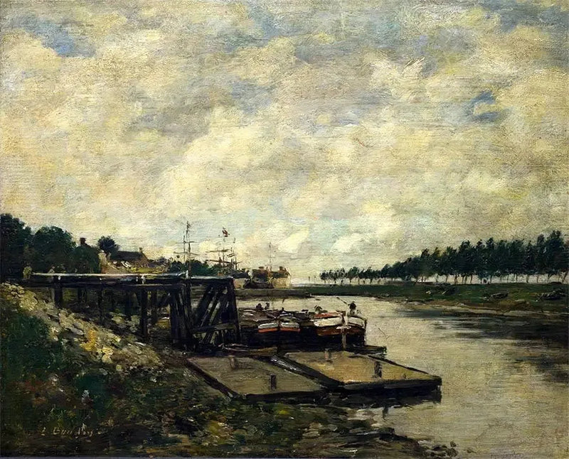 Paisaje fluvial - Eugène Boudin