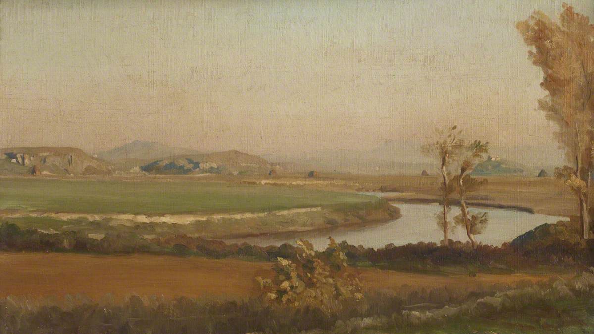 Paysage fluvial probablement en Italie - Frederic Leighton - Alpha Reproduction