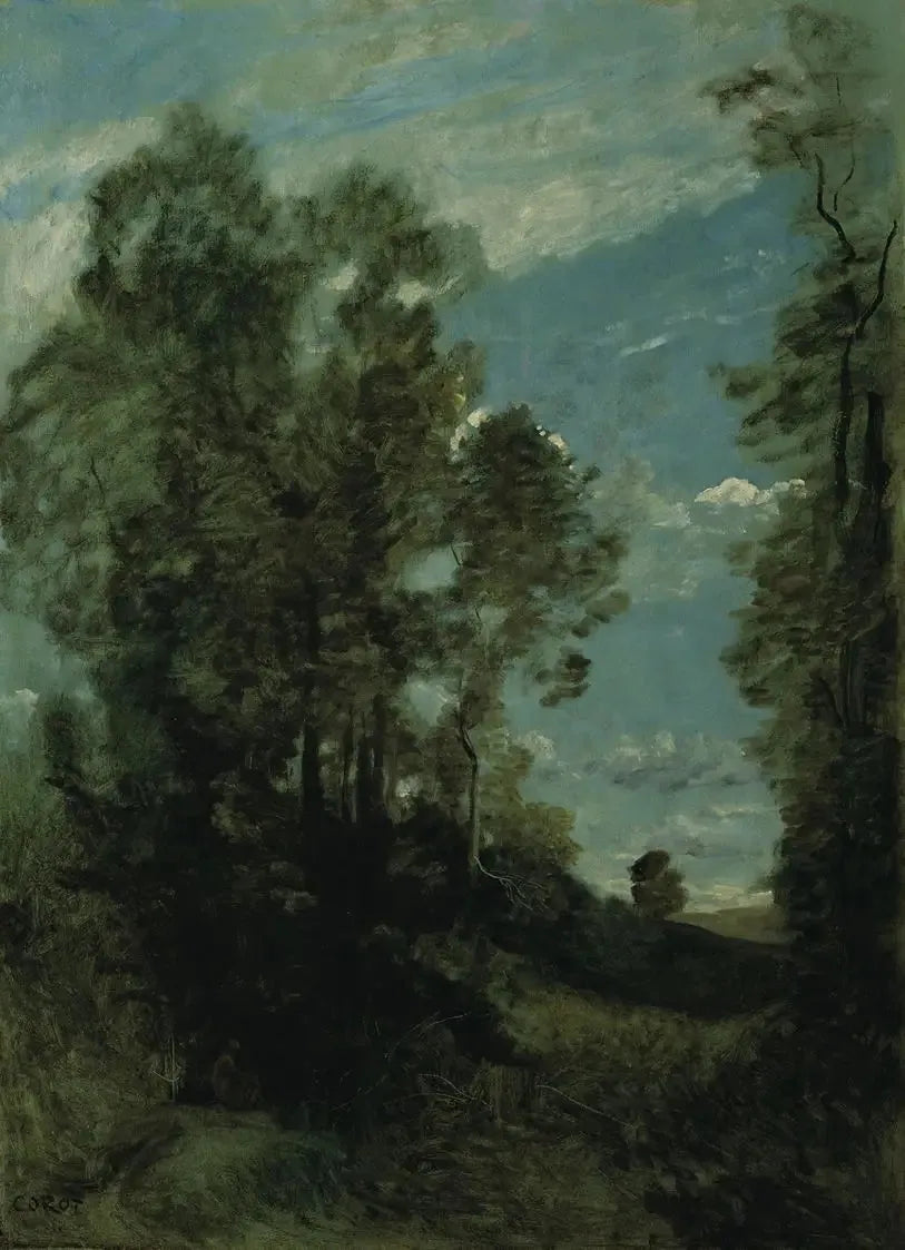 Paisaje forestal (mañana) - Jean-Baptiste Camille Corot