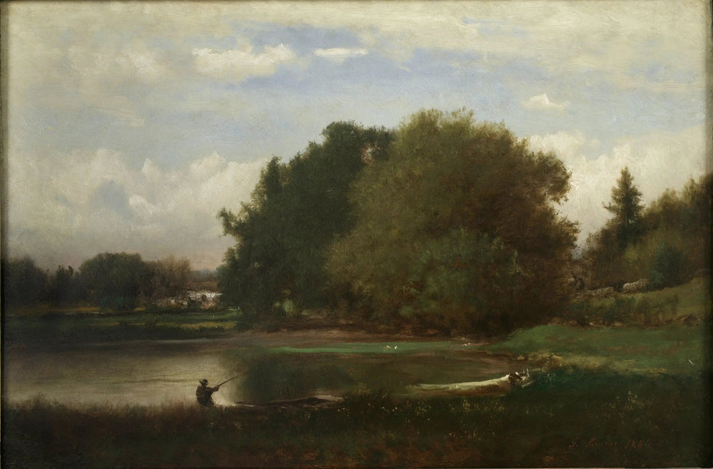 Paysage - George Inness image 1 reproduction de peinture à l’huile