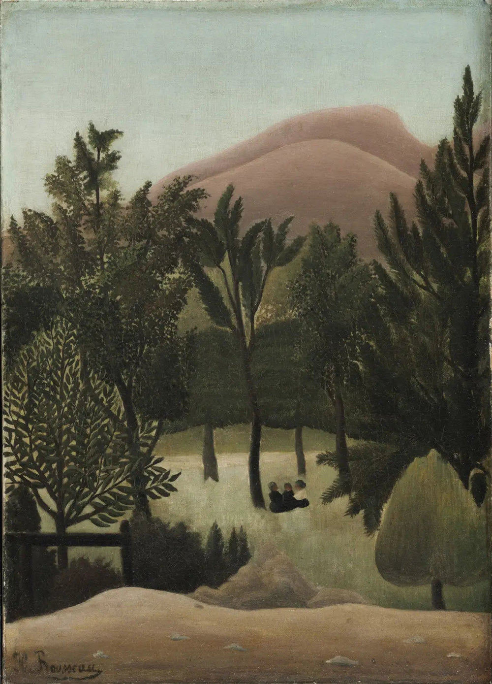 Paysage - Henri Rousseau image 1 copie peinte à la main à l’huile