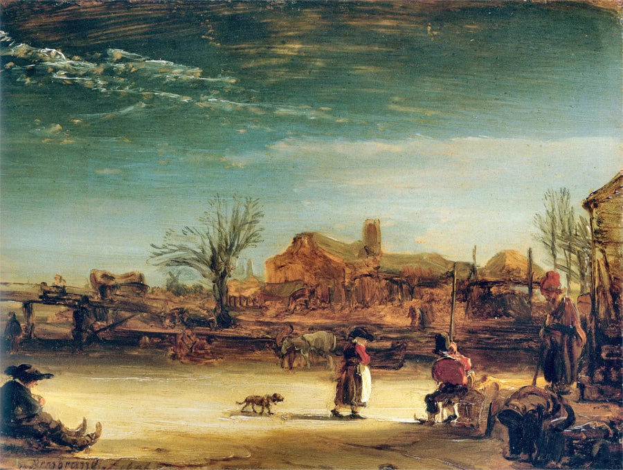Paisaje de invierno - Rembrandt