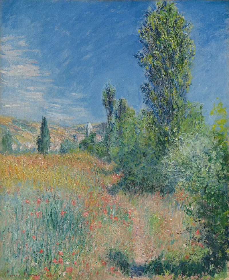 Paisaje en la isla de Saint-Martin W679 - Claude Monet