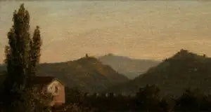 Paisaje italiano (anteriormente Los Catskills de Saugerties) - Thomas Cole