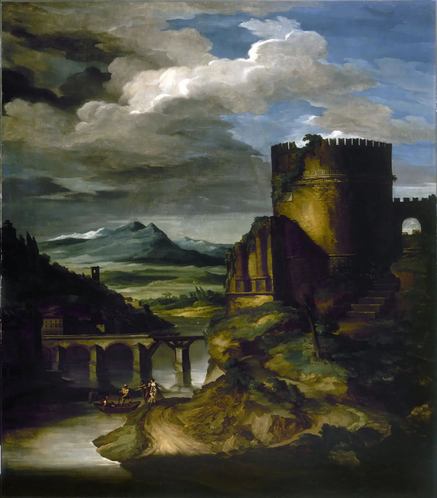 Paisaje italiano en la tumba - Théodore Géricault