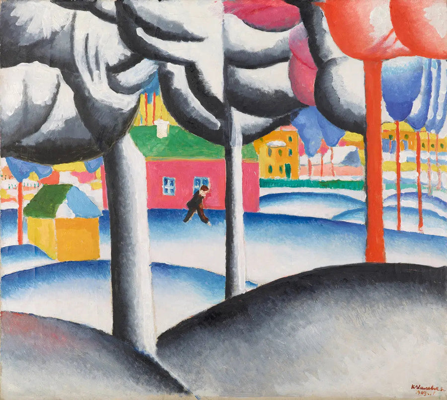 Paisaje (Invierno) - Kazimir Malevich