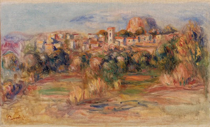 Paisaje, La Gaude (Paisaje, La Gaude) - Pierre-Auguste Renoir