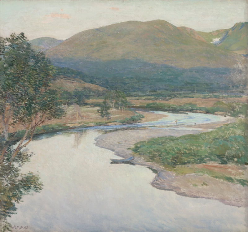 Paisaje: El río - Willard Metcalf