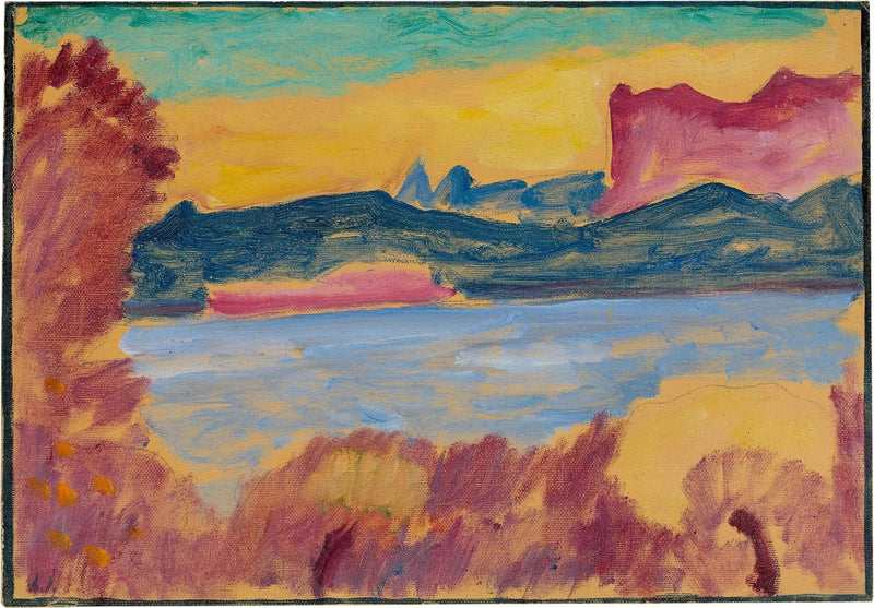 Paisaje, lago Lemán - Alexej von Jawlensky