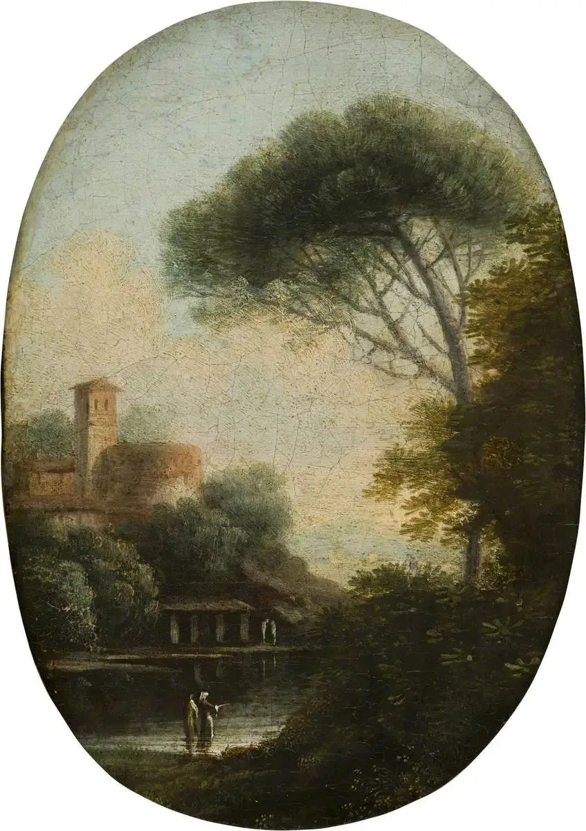 Paisaje lacustre arbolado - Claude Lorrain