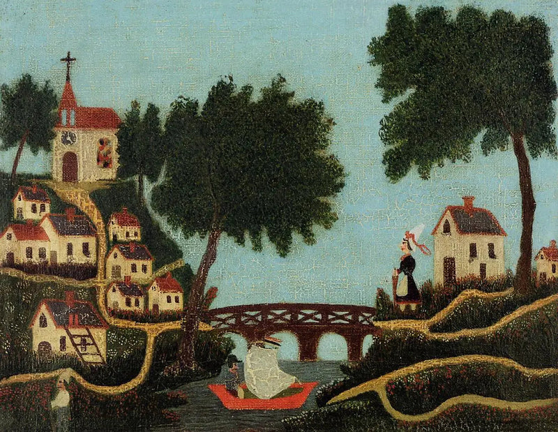 Paisaje, el puente - Henri Rousseau