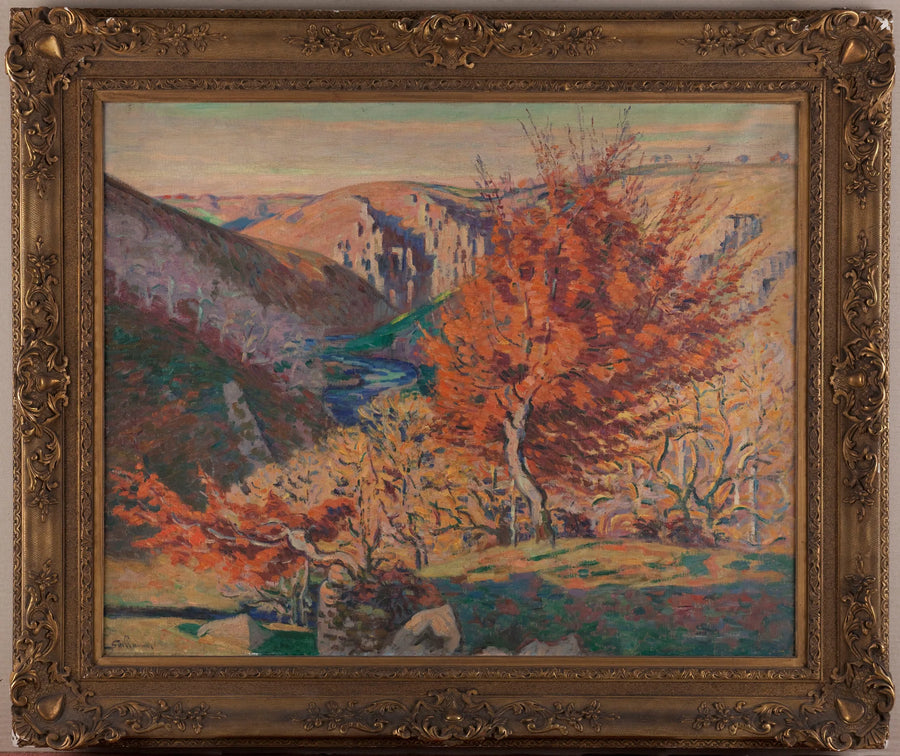 Paisaje, la roca de la hiladora - Armand Guillaumin