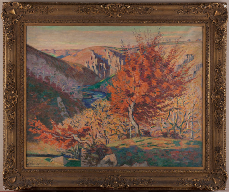 Paisaje, la roca de la hiladora - Armand Guillaumin