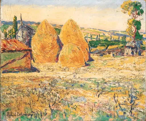 Paisaje, las pacas - Robert Delaunay