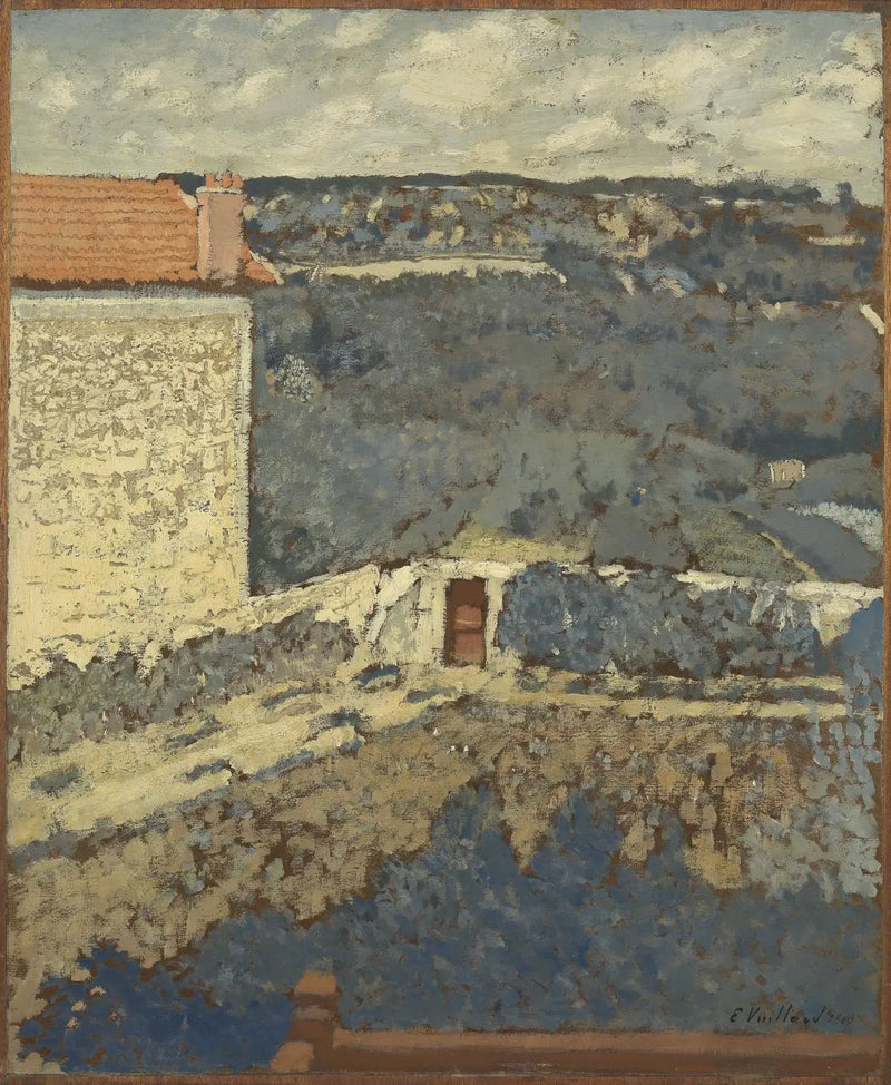 Paisaje - Casa a la izquierda - Édouard Vuillard
