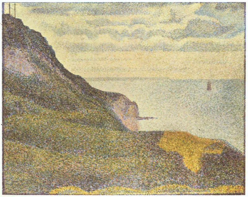 Paisaje marino en Port-en-Bessin, Normandía - Georges Seurat